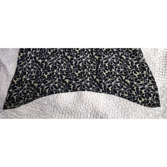 Habitat Clothes To Live In Black And Gold Floral Tank Dress Shark Hem Size Small - Picture 11 of 12